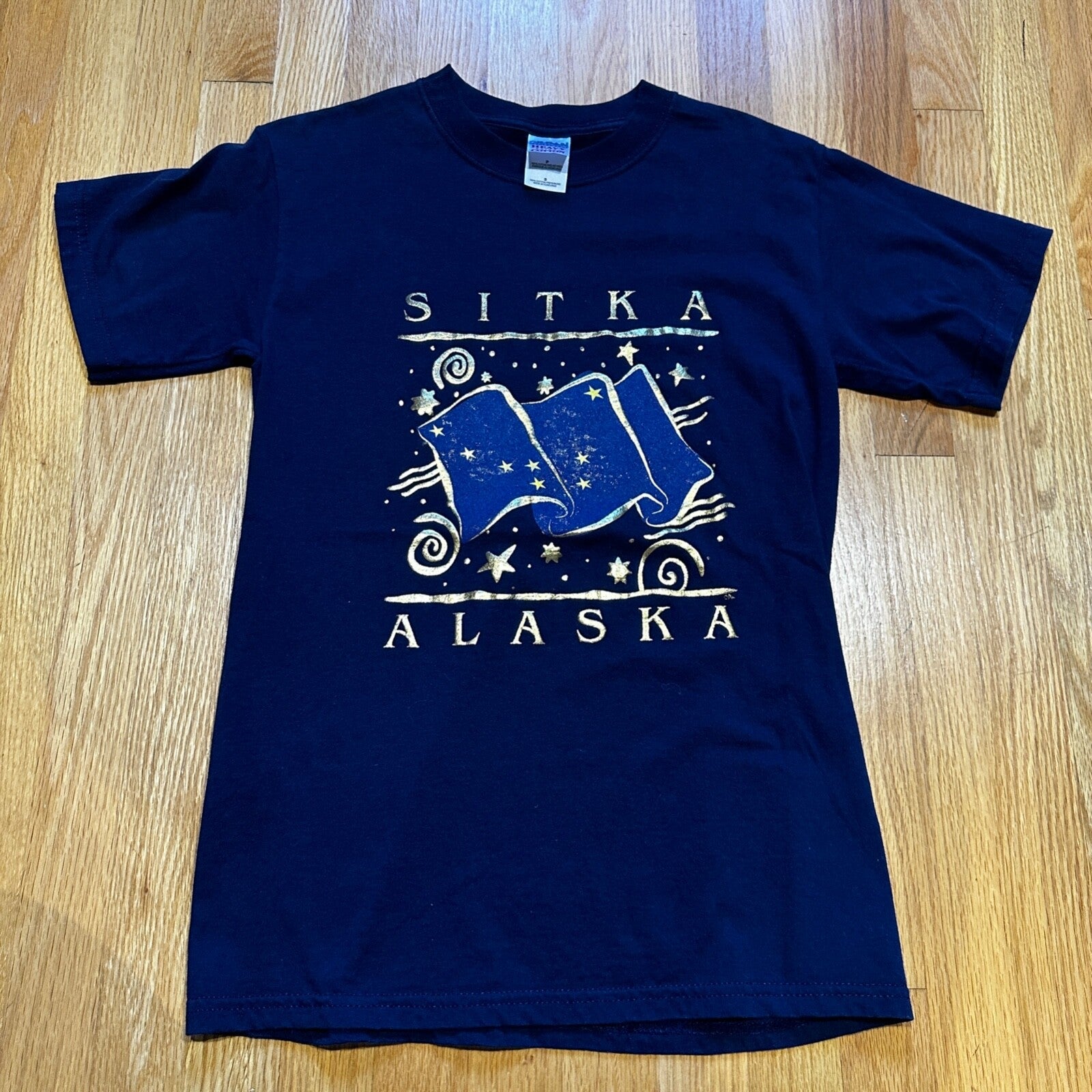 Sitka Alaska Y2K Vintage T Shirt Eagle Travel USA America 90s Classic Ocean