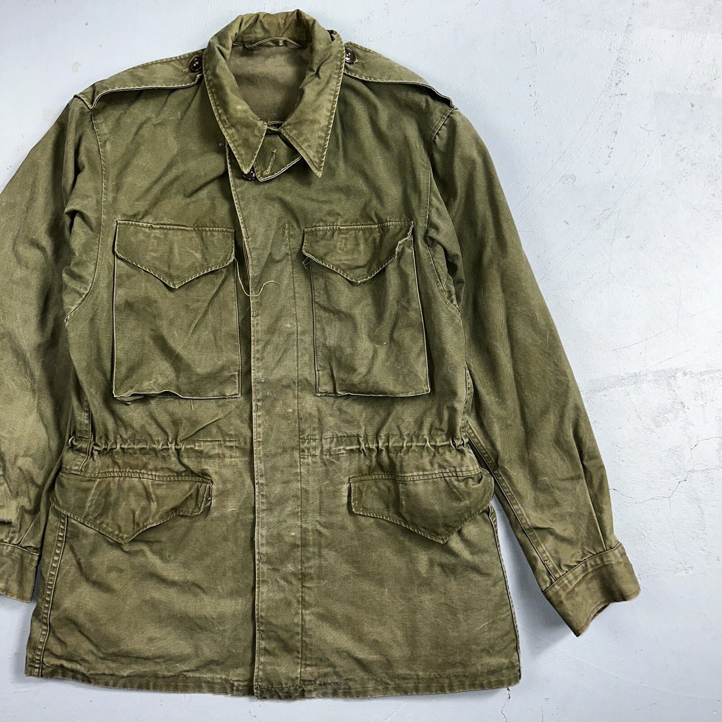 Field Jacket Post WWII Korean War M1950 Coat 1950s 50s OG107 M65