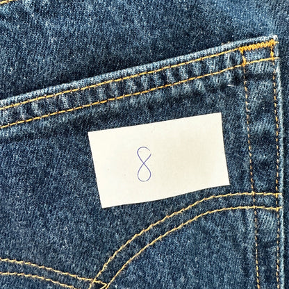 VTG Levis 501 XX Button Fly 90s USA Jeans Denim Straight Capri 34x30 Act 31x26