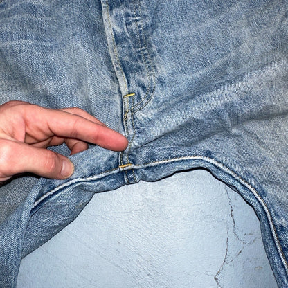 Levis 501 Vintage Y2K XX Straight Leg Jeans Blue Light Wash 34x34 Act 35x30