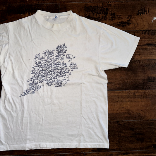 Hanes Sailing Boats Vintage T Shirt Beefy Blank Funny Humor Fisherman Sail Ship