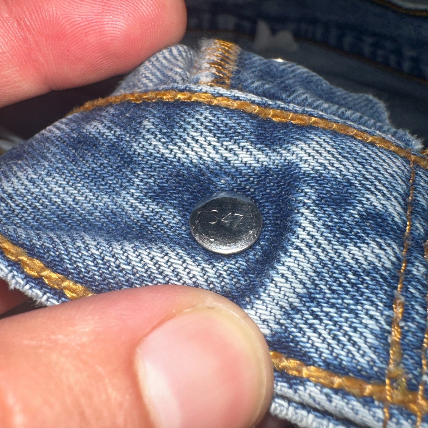 Levis 501 Vintage 90s Mexico Straight Leg Jeans Blue Light Wash 33x36 Act 31x32