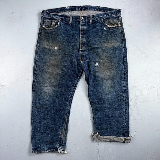 Levis 501 Vintage 70s SS Redline Selvedge USA XX Jeans Med Wash 48x30 Act 44x26