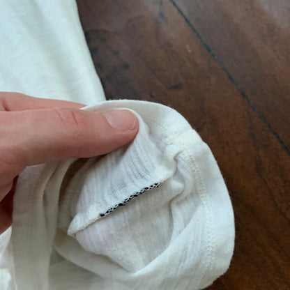 Patagonia Womens Small Basic White T Shirt Sports Gym USED Blank Nordstrom