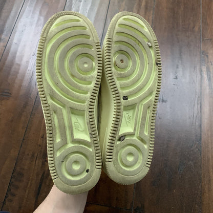 Nike Womens Air Force 1 Sage Xx Sneakers Shoes Yellow A01215-300 Low Top 9W