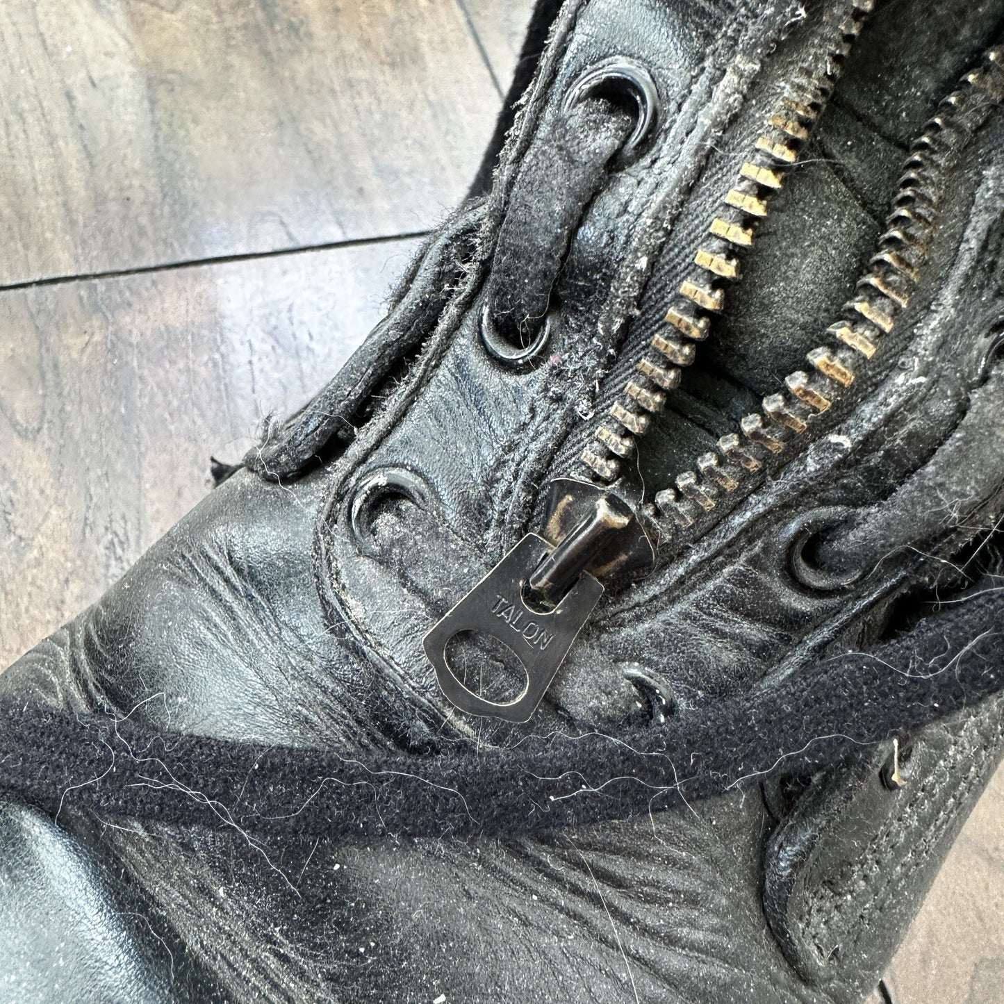 Vtg 1950s Chippewa Alert Zip Boots 8.5 Black Air Force Pilot SAC 50s Combat WWII