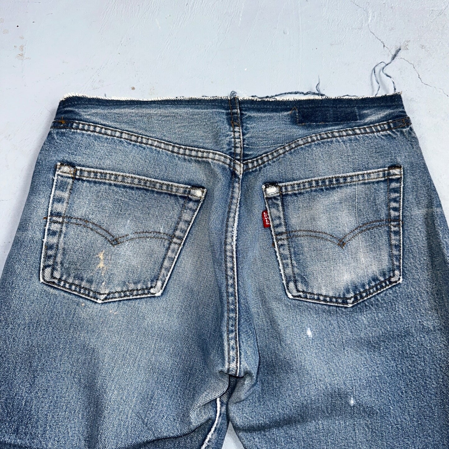 Levis 501 Vintage 80s Redline Selvedge USA XX Jeans Med Wash 31x36 Act 30x30