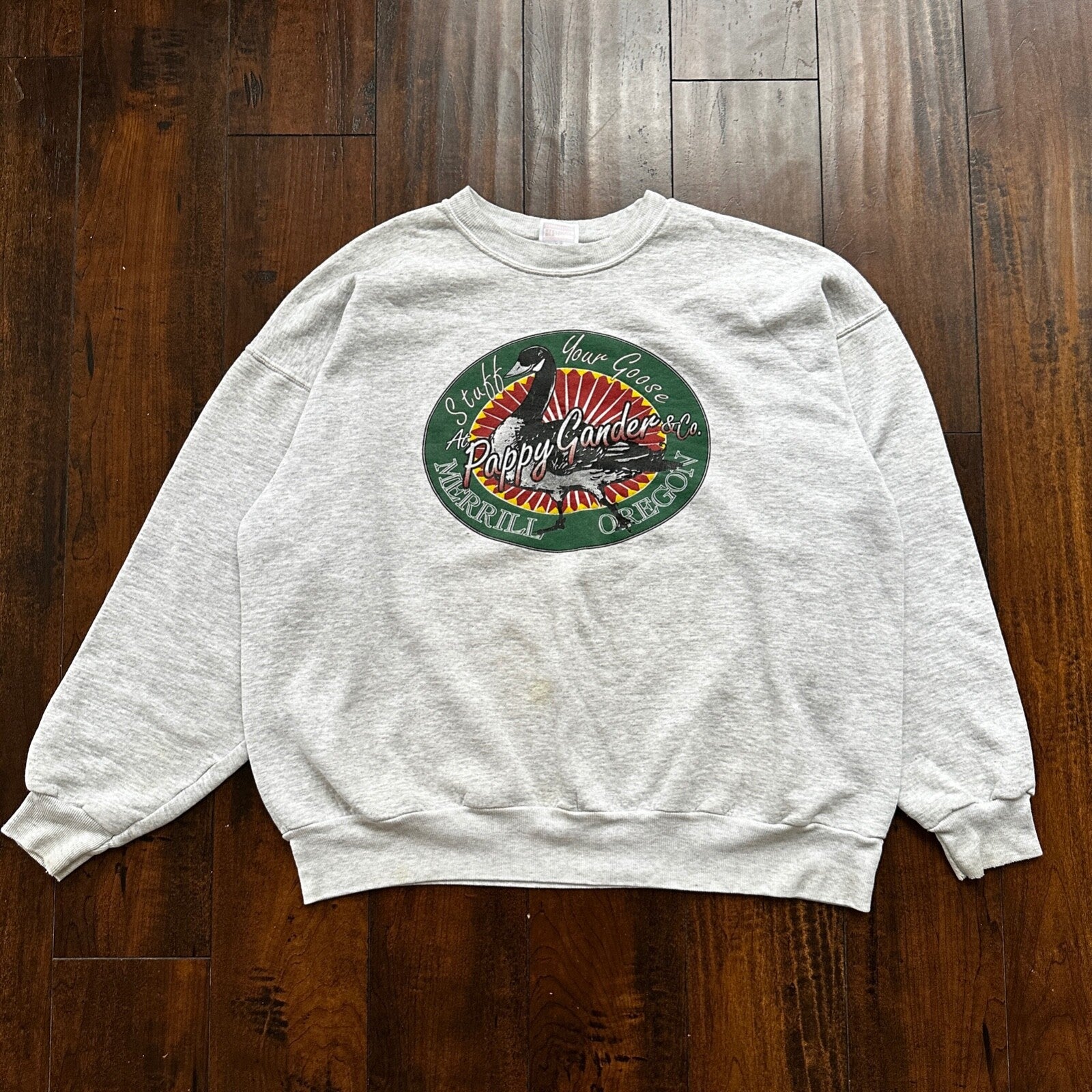 Vintage 90s Stuff Goose Animals Hunting XL Pullover Sweatshirt Crewneck Oregon