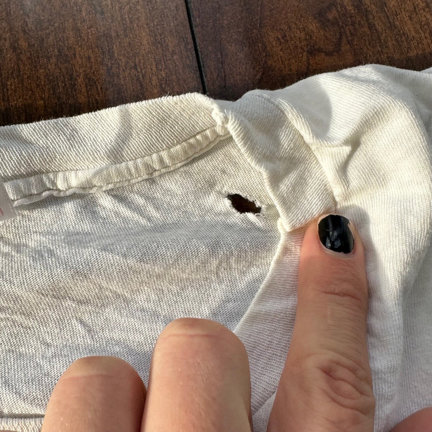 Crazy Print Thrashed Vintage T Shirt Rap Music Grunge Nirvana White 90s Skate