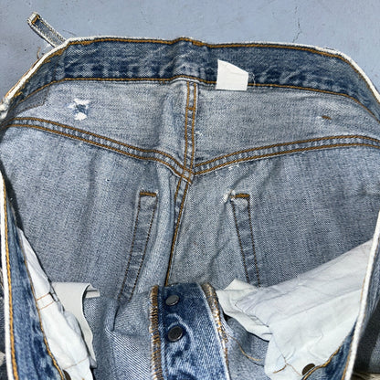 Levis 501 Vintage Y2K 90s XX Straight Leg Jeans Blue Light Wash 38x30 Act 36x30