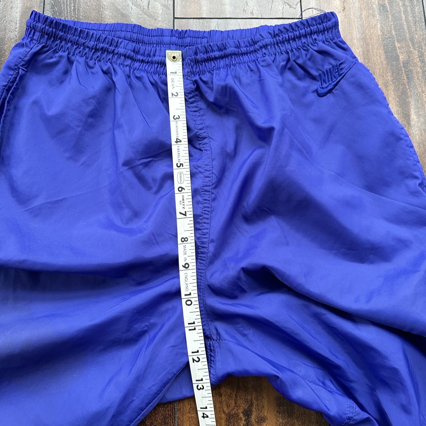 Nike Vintage 90s Gray Tag Windpants Track Pants Ankle Zip Unlined Purple M