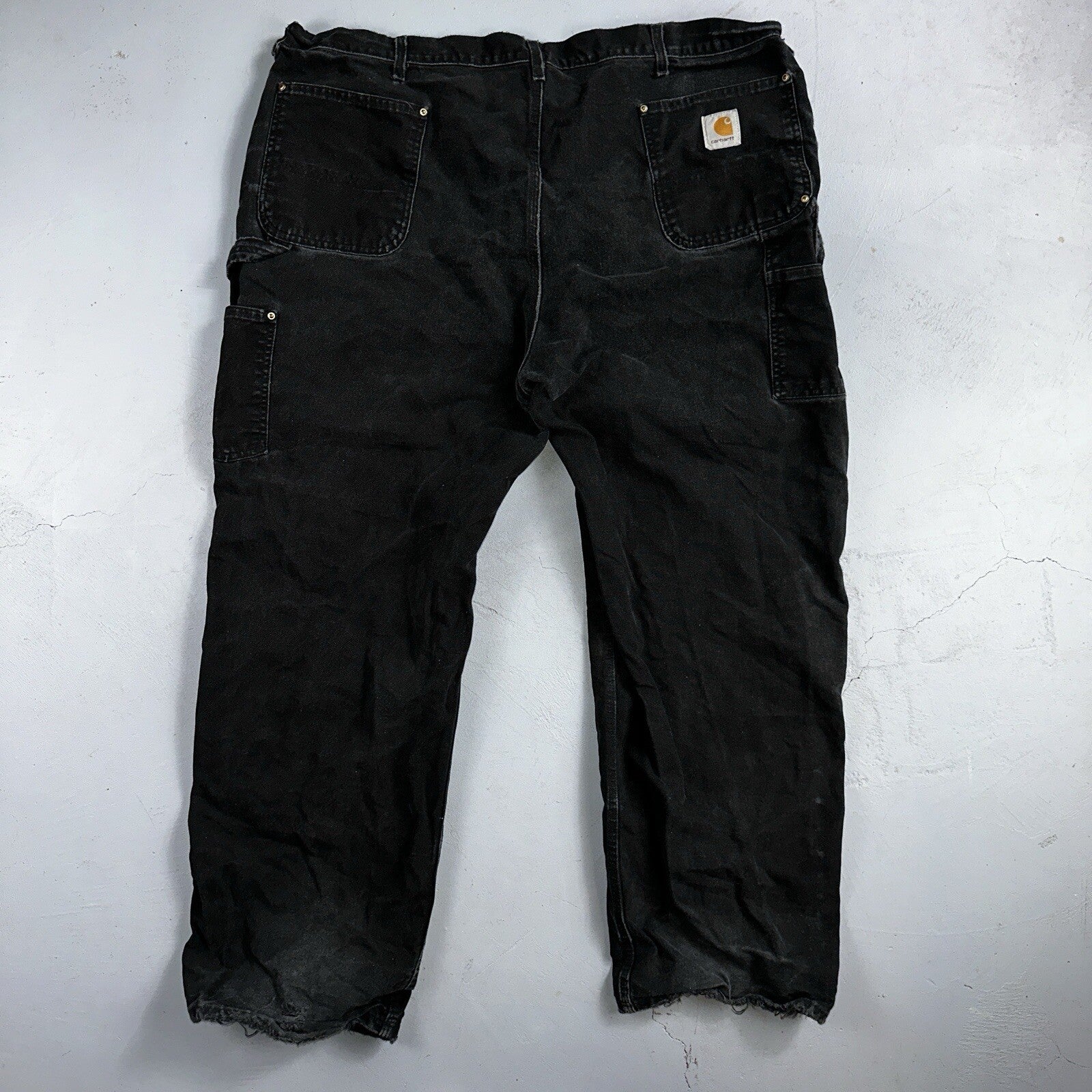 Carhartt VTG Double Knee Carpenter Pants USA B01 BLK Black Act 42x31