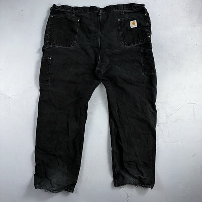 Carhartt VTG Double Knee Carpenter Pants USA B01 BLK Black Act 42x31