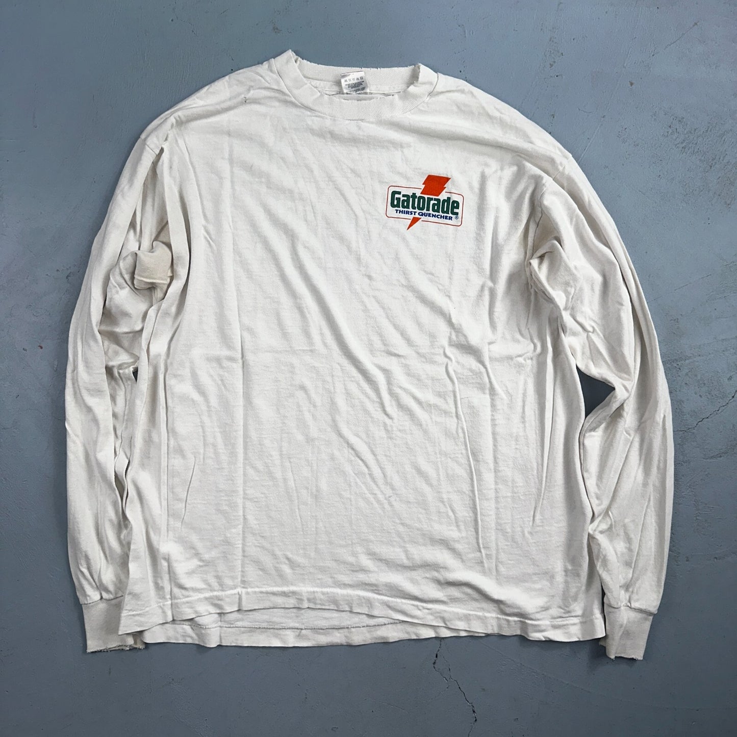 VTG 90s Gatorade Thirst Quencher T-Shirt Size XL FOTL Single Stitch Long Sleeve