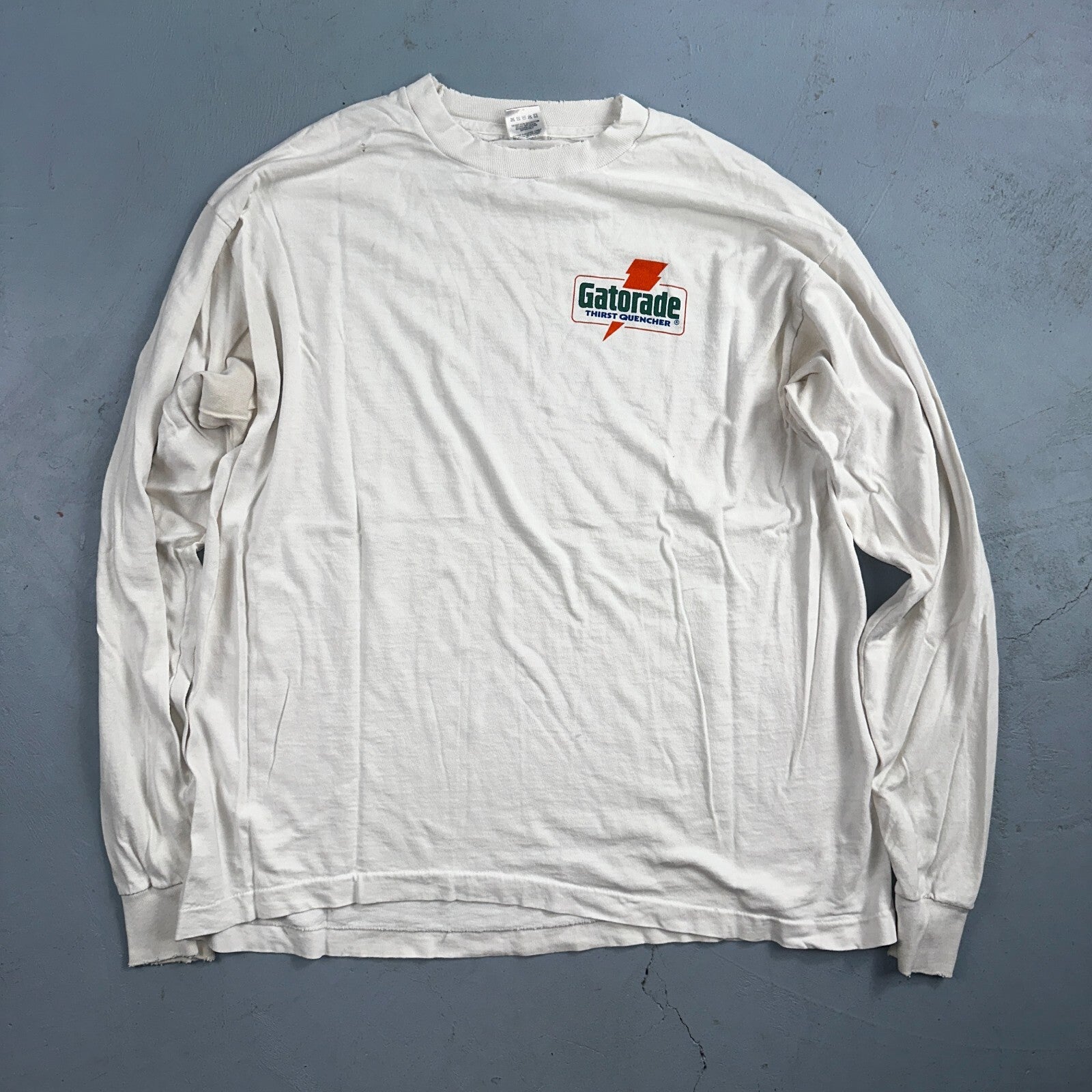 VTG 90s Gatorade Thirst Quencher T-Shirt Size XL FOTL Single Stitch Long Sleeve