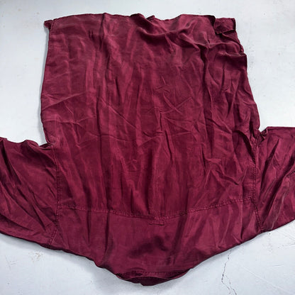 Huk A Poo Mens 2XL Short Sleeve Silk Collared Putting Up Purple VTG