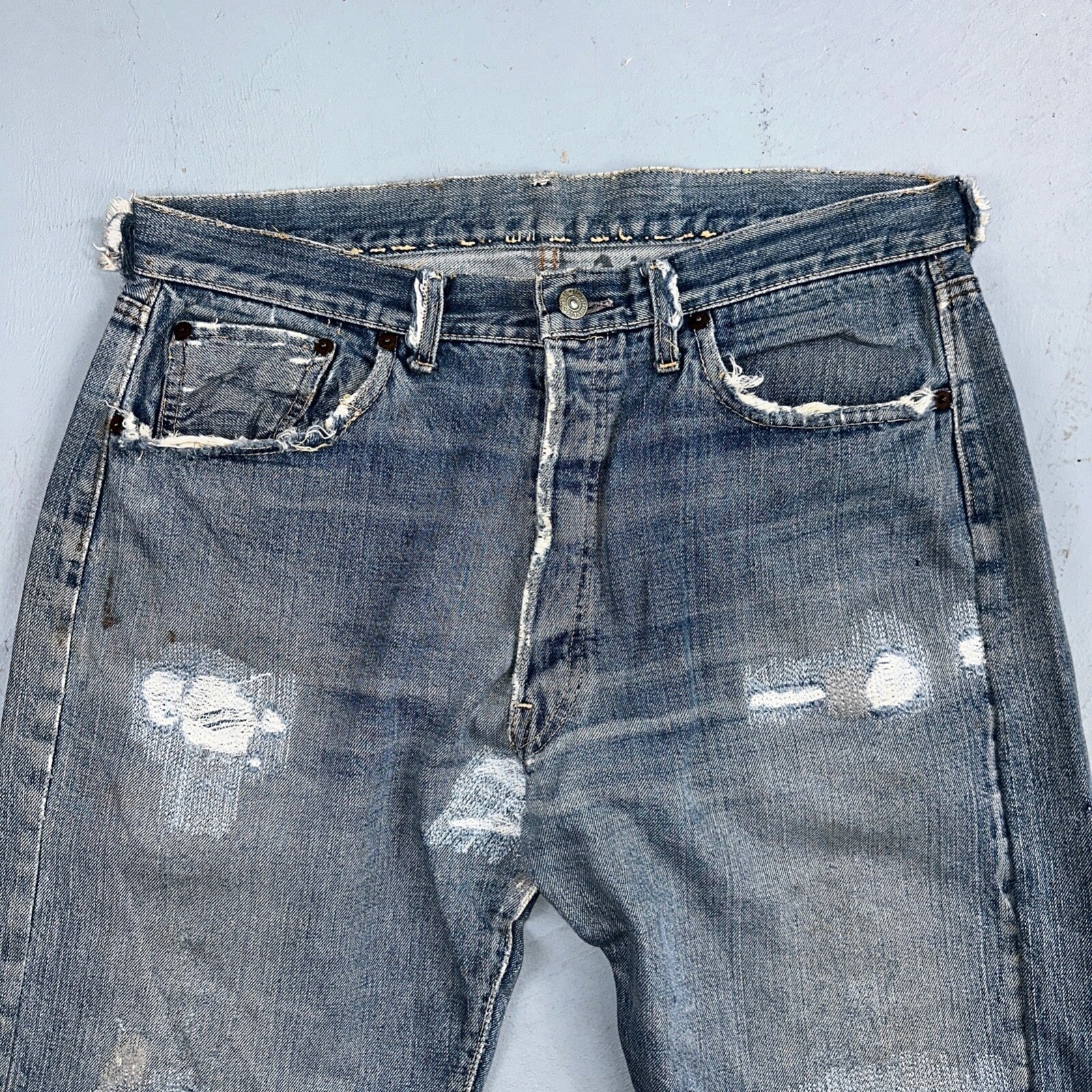 Levis 501 Big E Vintage 60s Redline Selvedge USA XX 1960s Jeans 66 Act 34x28