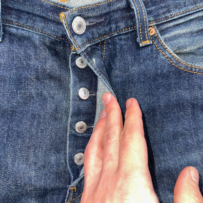 Levis 501 Vintage Y2K XX Straight Leg Jeans Blue Dark Wash 34x32 Act 35x31