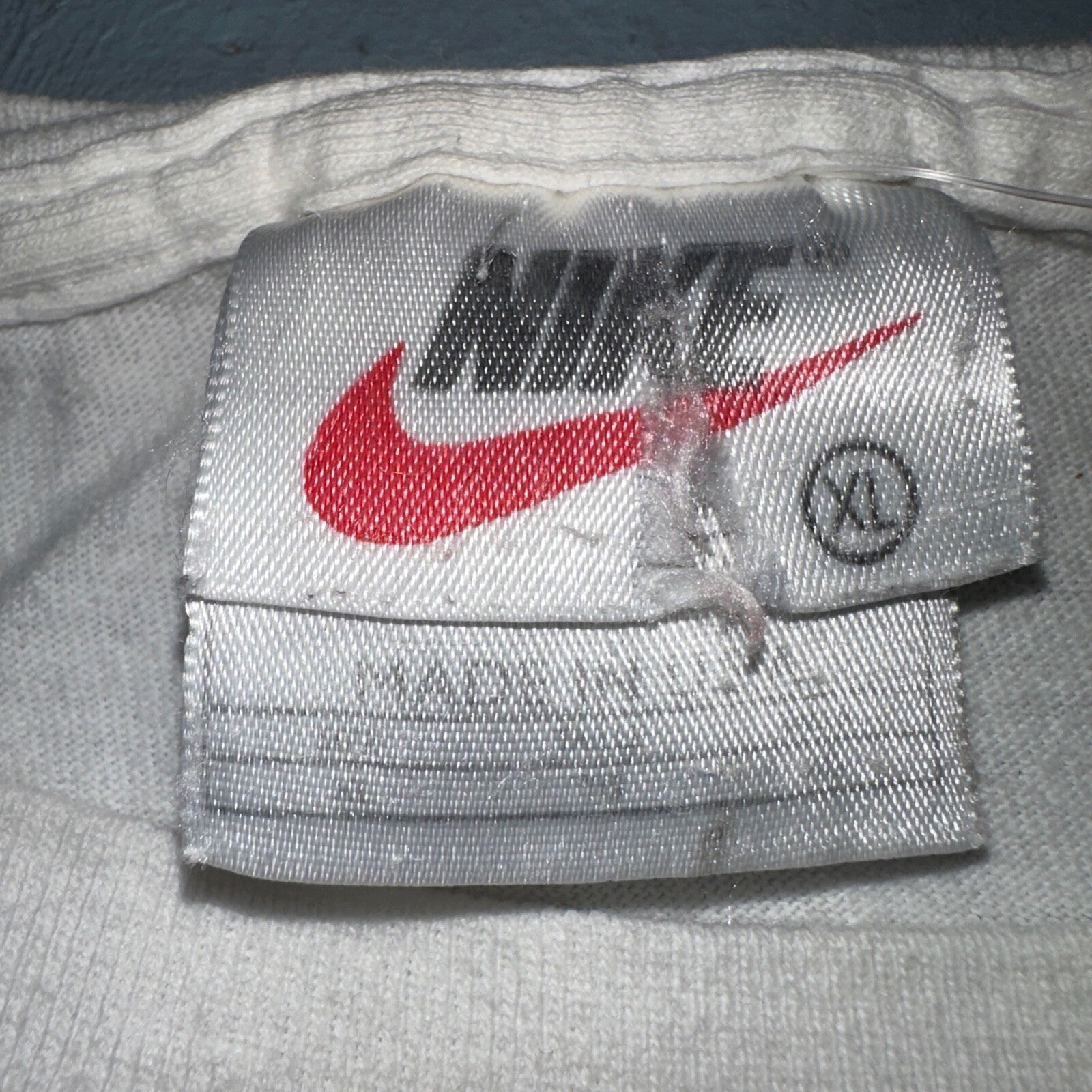 Nike Boys XL White Basic USA VTG T Shirt Side Check Embroidery Cool Gym Work 90s