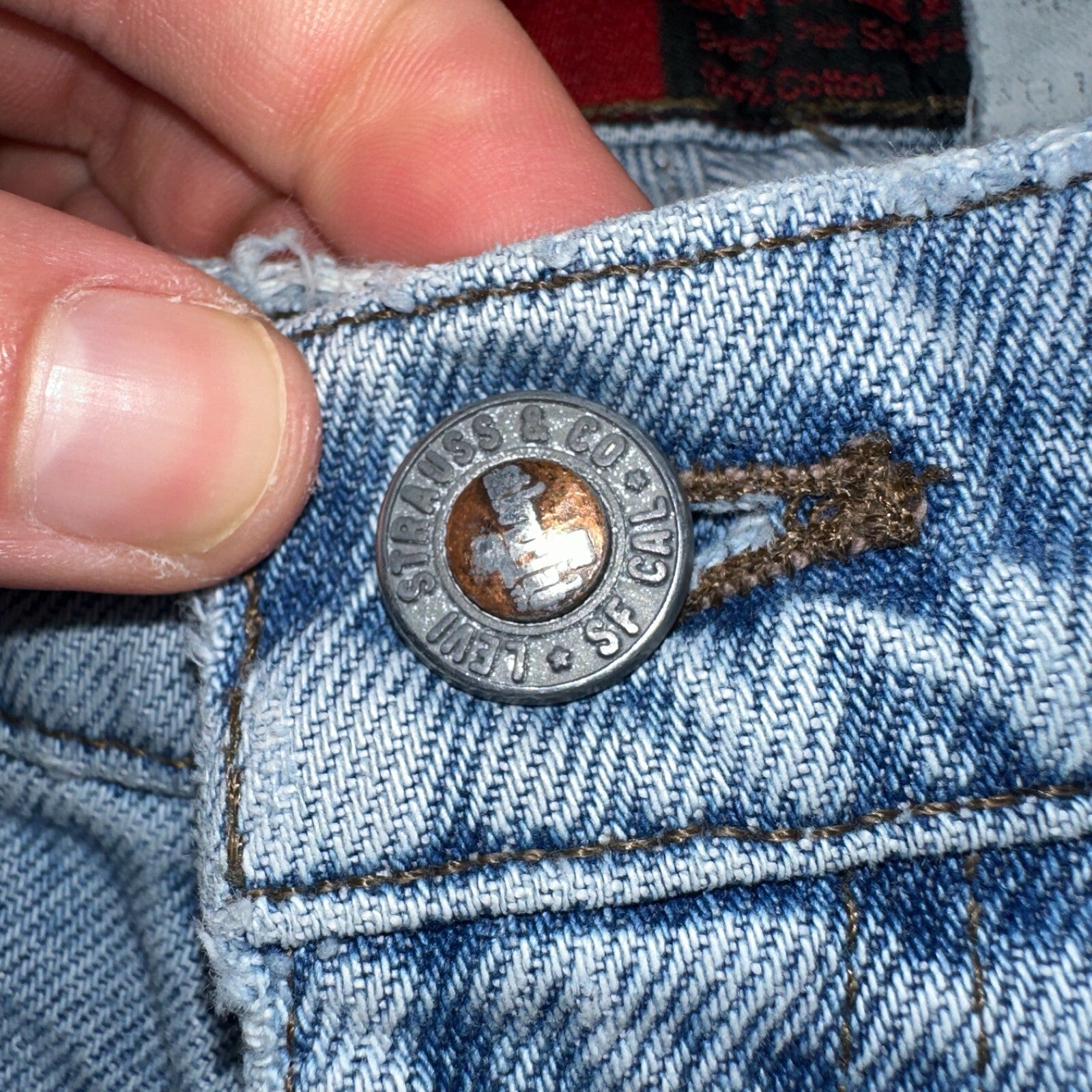 Levis Jeans VTG Mens 32x30 Silver Tab Loose Y2K Light Wash 90s Grunge Act 30x29