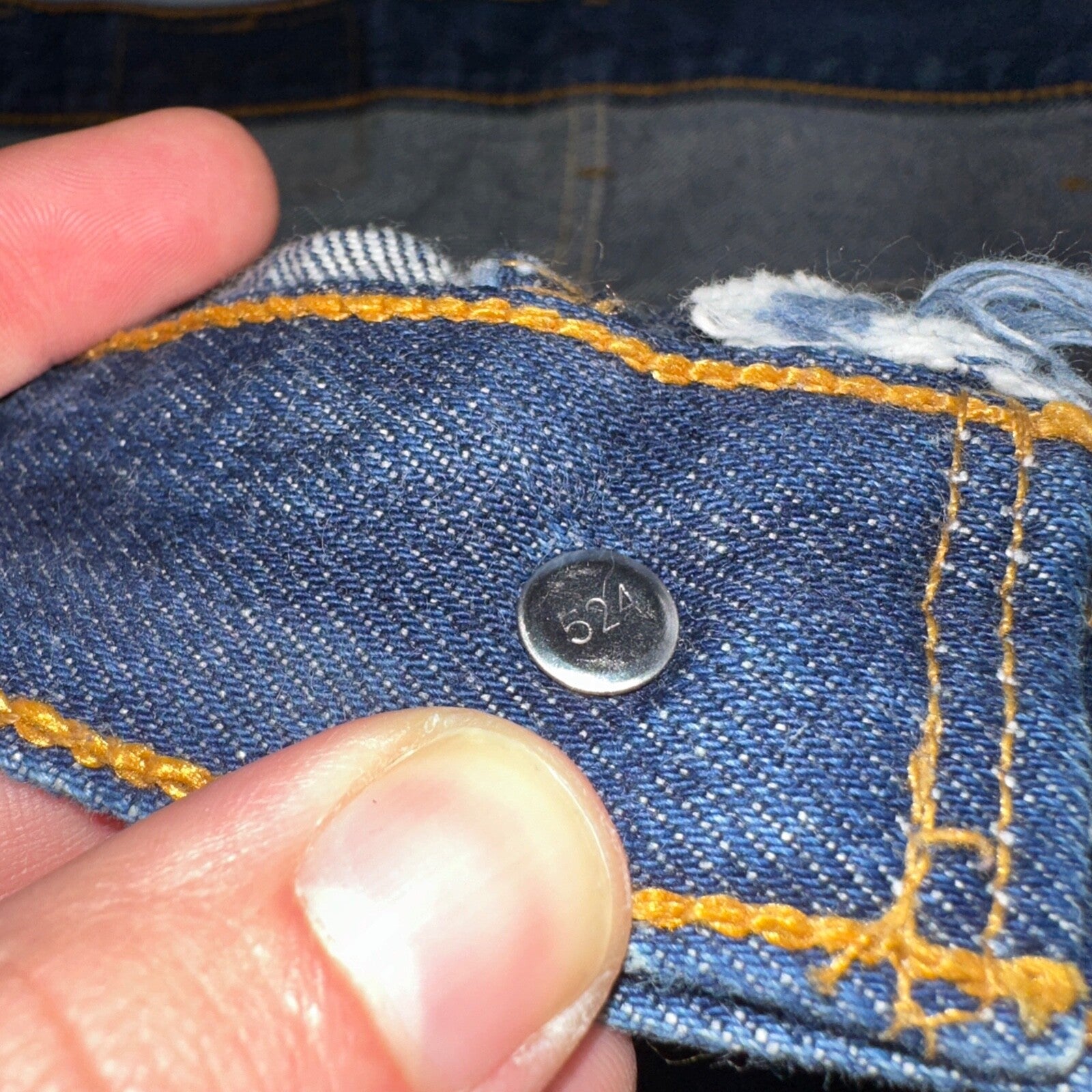 Levis 501 Vintage 90s USA XX Straight Leg Jeans Blue Dark Wash 44x34 Act 41x31