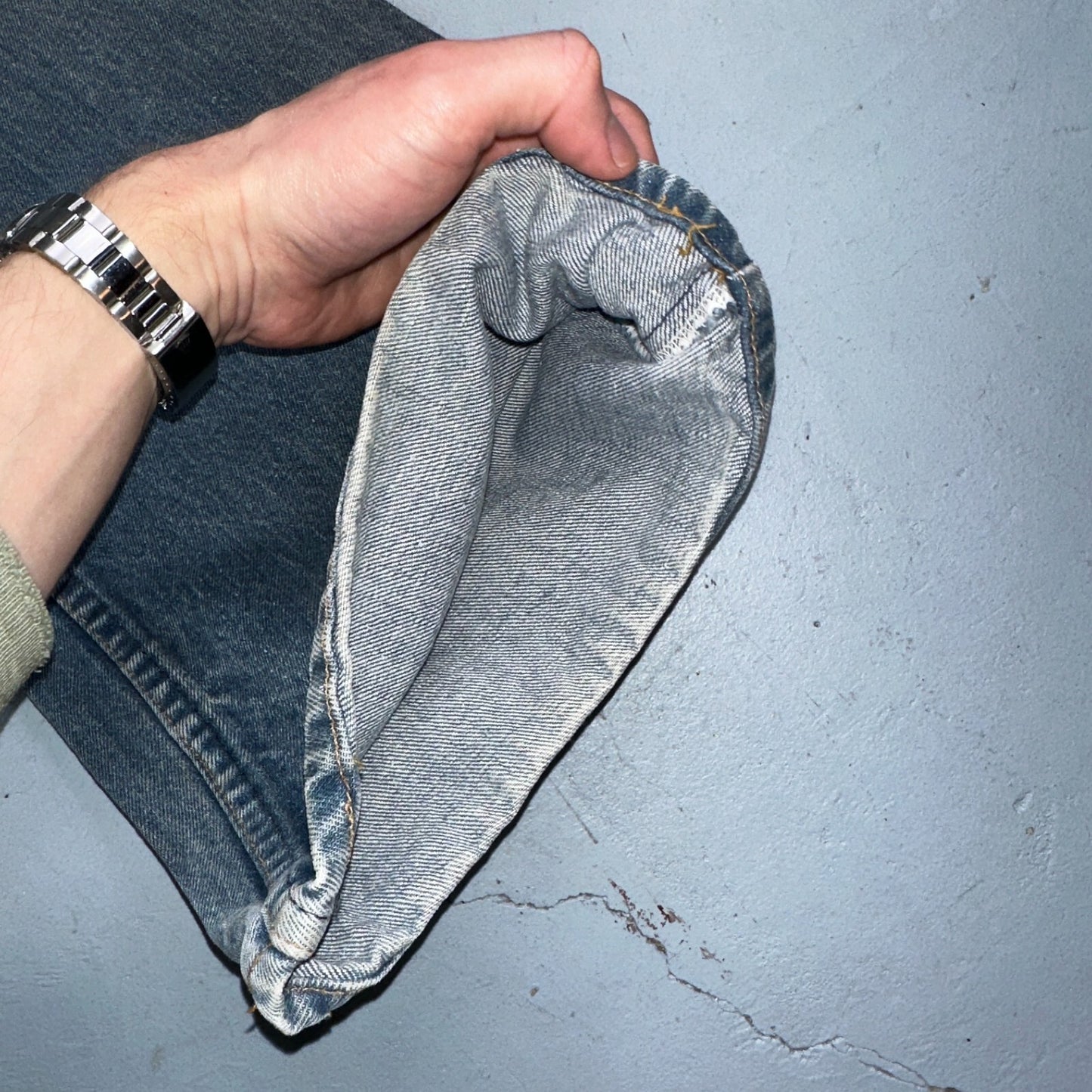 Levis 646 Vintage 70s USA Orange Tab Bootcut Flare Blue Bell Bottom Jeans 40x30