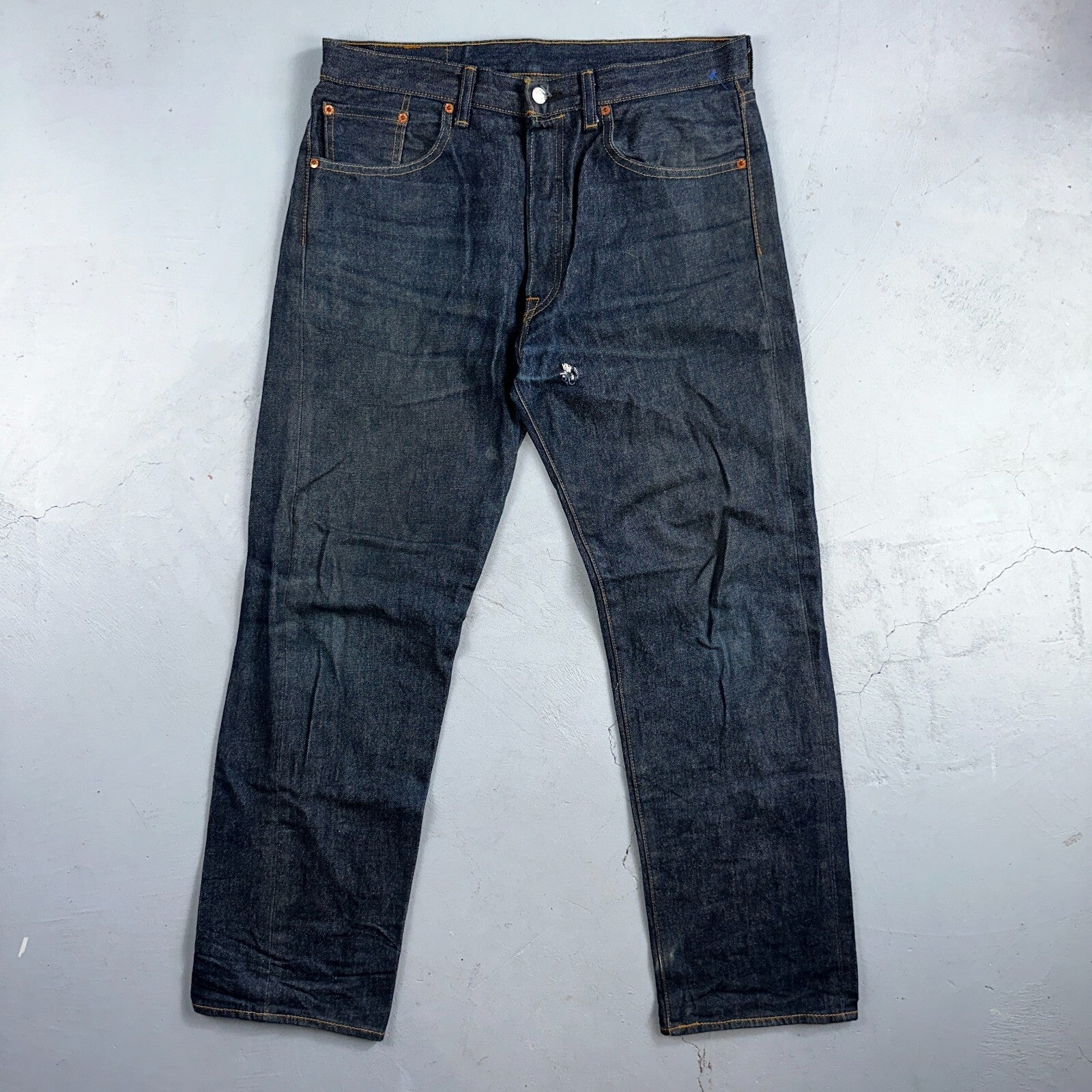Levis 501 Y2K XX Straight Leg Jeans Blue VTG Dark Wash 34x31 Act 35x30