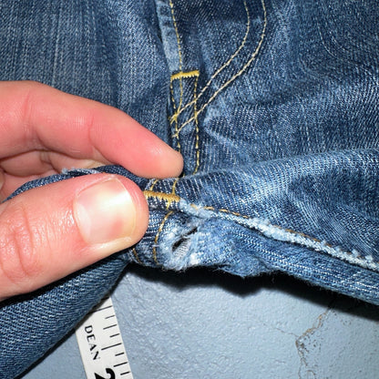 Levis 501 Vintage Y2K XX Straight Leg Jeans Blue Med Wash 34x34 Act 33x27