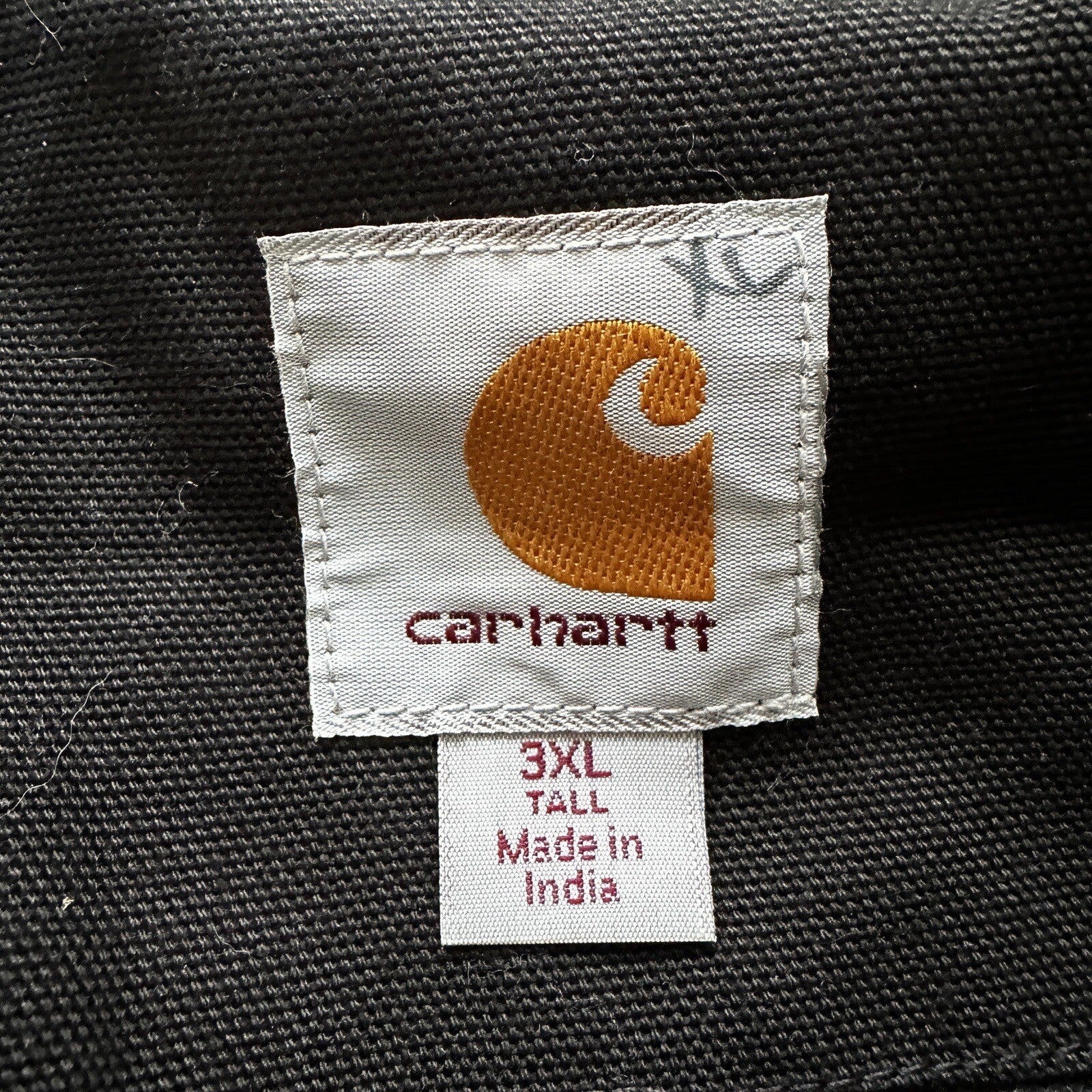 Carhartt Duck Detroit Jacket Men’s Size 3XLT CT103828 Black Hip Hop Rap Work VTG