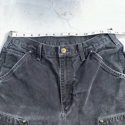 Carhartt VTG Double Knee Carpenter Pants Mexico B01 B136 BLK Black 30x34 A 27x31