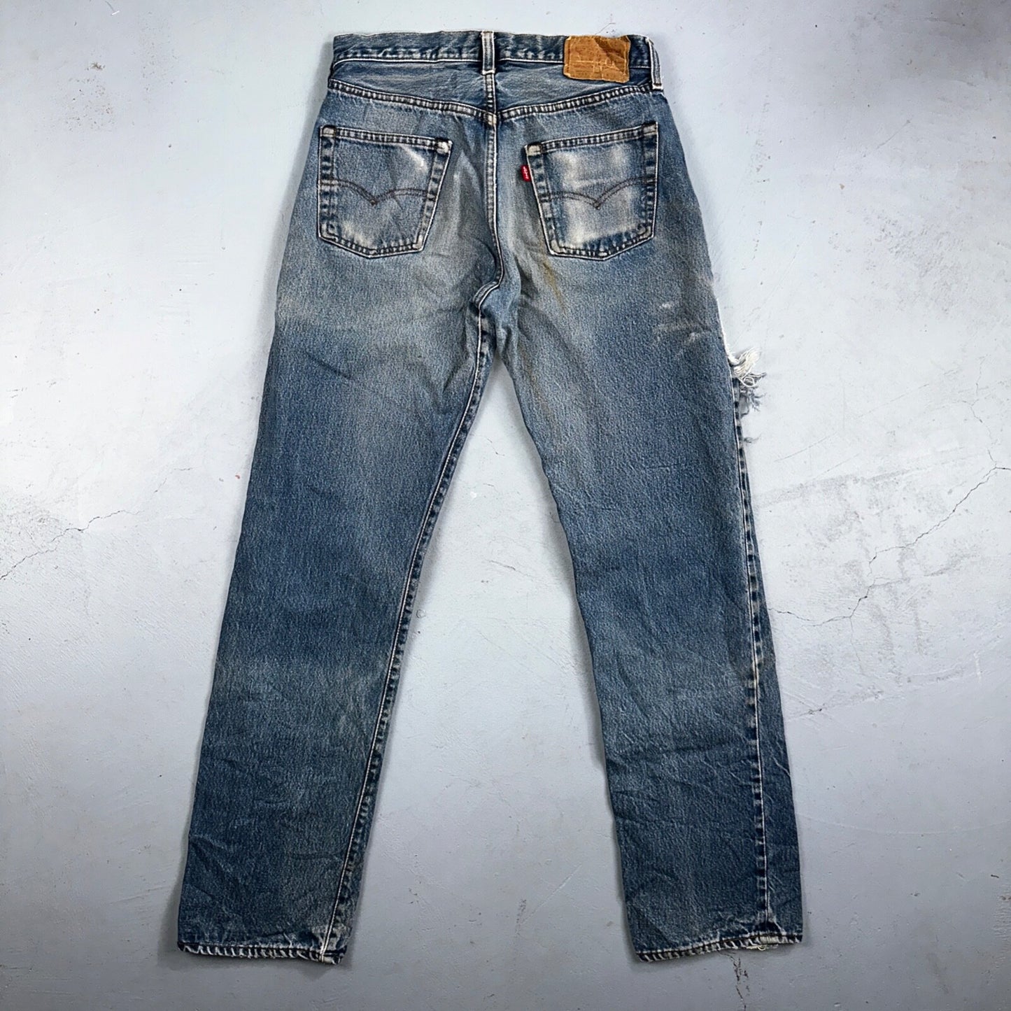 Levis 501 Vintage 80s Redline Selvedge USA XX Jeans Med Wash 32x36 Act 29x32