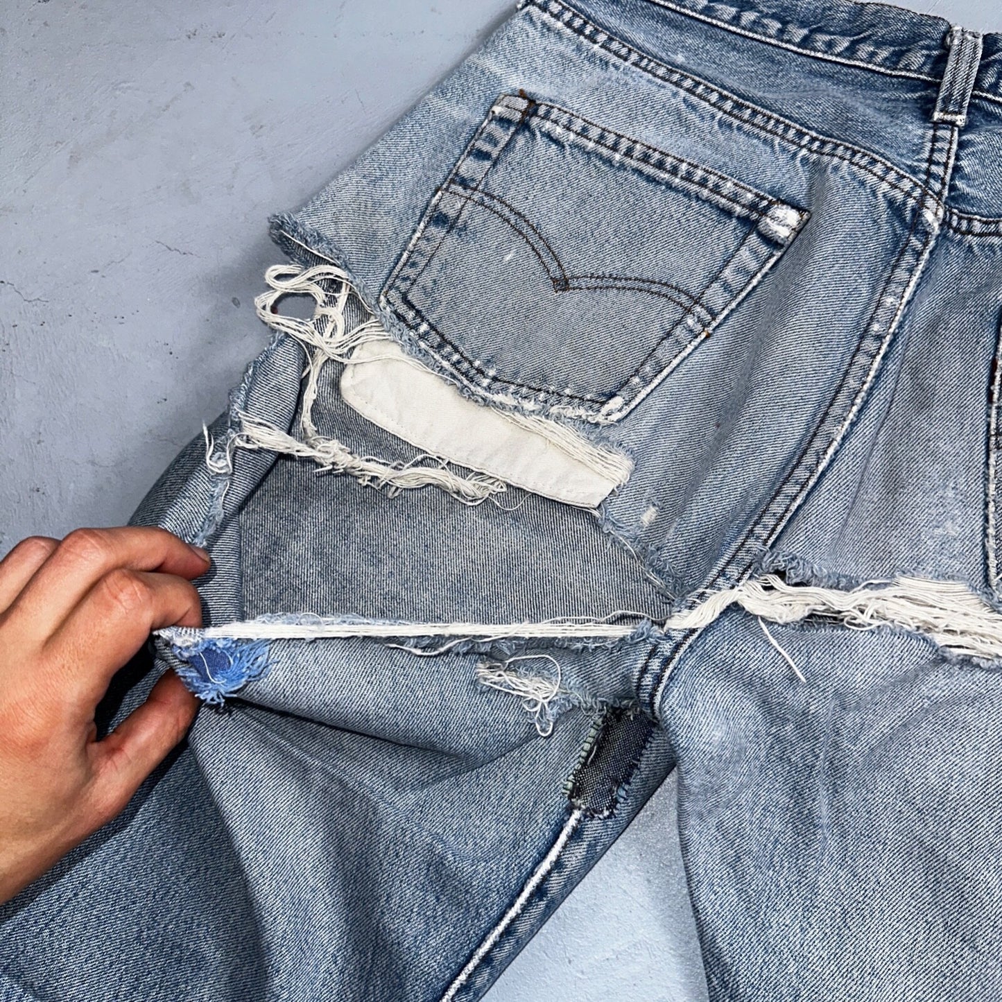 Levis 501 Vintage 80s Redline Selvedge USA XX Jeans Light Wash 1980s Act 29x28