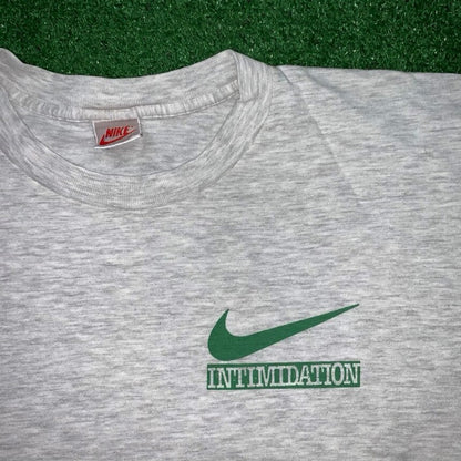 Nike Reggie White Intimidation Vintage T Shirt USA Rare Packers Football NFL 90s