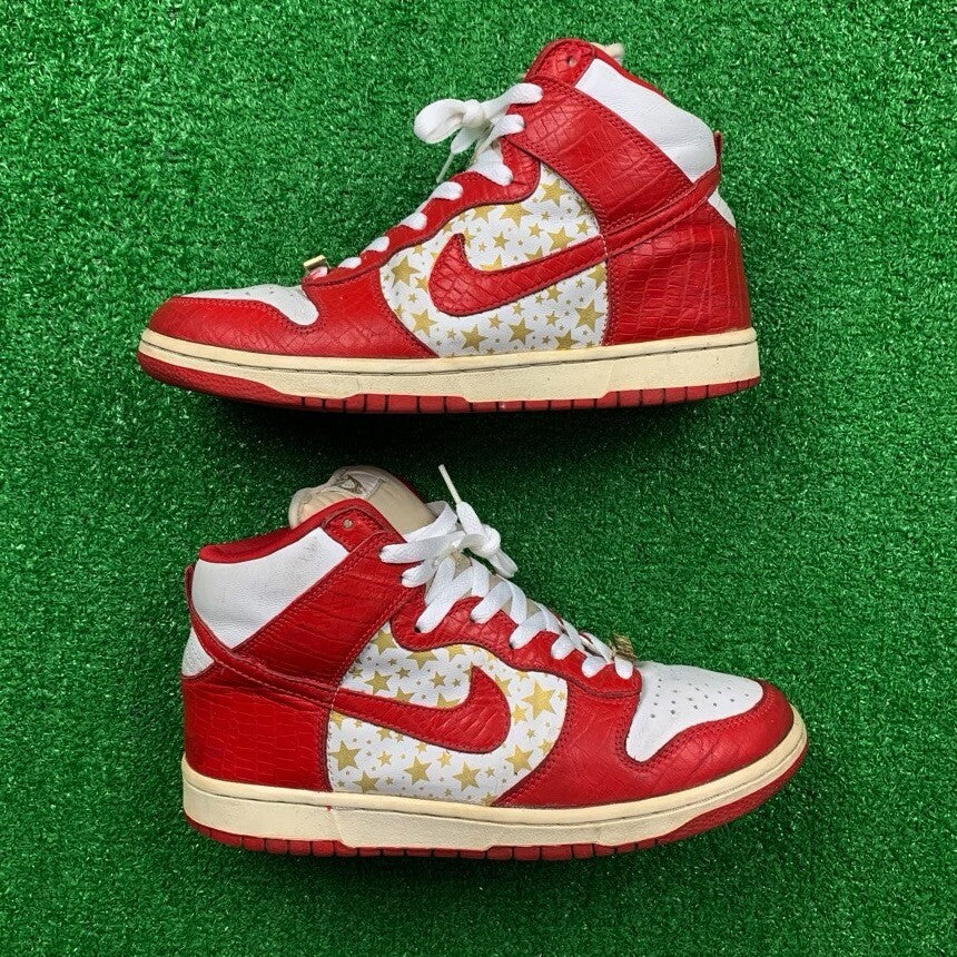 2003 Nike Supreme Dunk High Pro SB Stars Low Red Box Logo 307385-161 9 VTG  