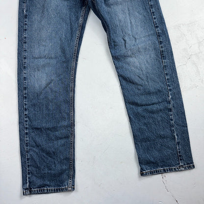 Levis 505 Vintage Y2K Jeans Blue Med Wash Zipper Fly Straight 36x32 Act 36x31