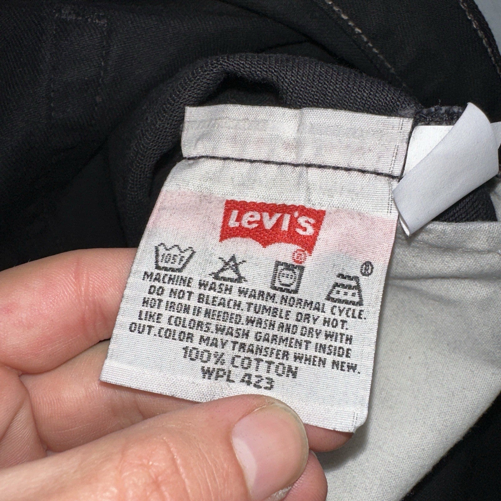 Levis 501 Deadstock Vintage 90s USA XX Straight Leg Jeans Black Dark Wash 36x32