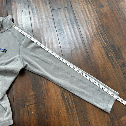 Patagonia Women’s Size M Sweater Fleece Pullover Jacket 1/4 Zip Gray