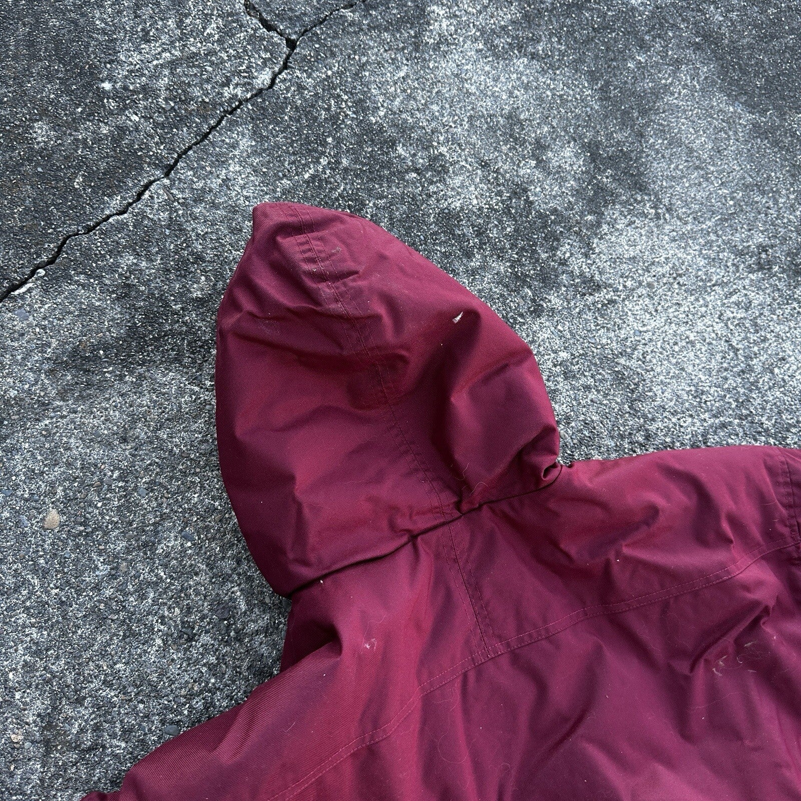 VTG 90s Nike Team Sports Logo Spellout Coat Jacket Parka Men’s M 1990s Red