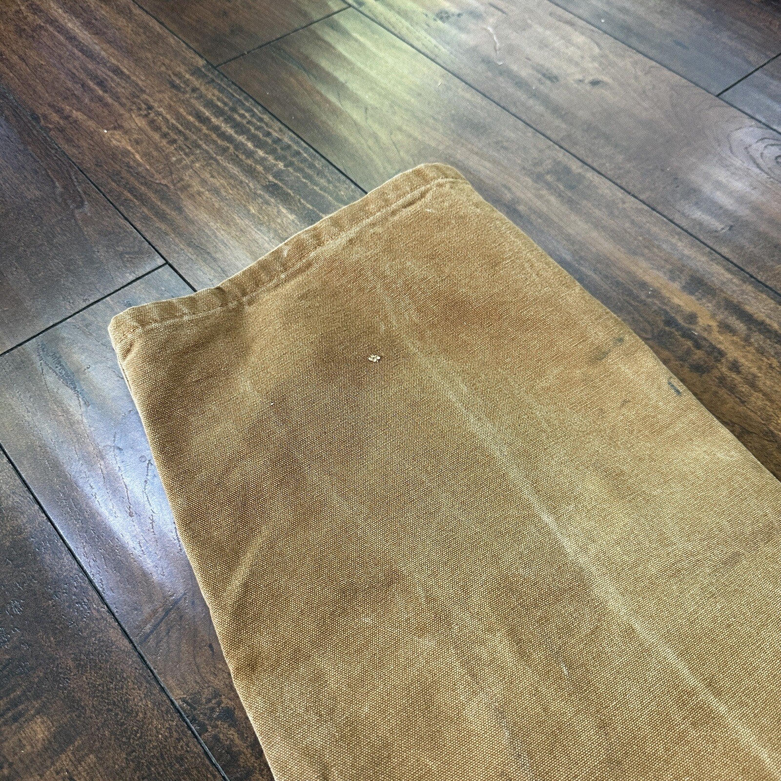 Carhartt DKB Double Knee Duck Unlined Bib Work Tan Brown Overalls 40x27 VTG