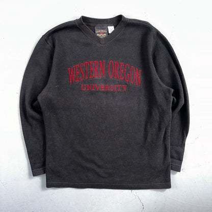 Vintage Oarsman Western Oregon University Crewneck Sweatshirt Thick Shirt M
