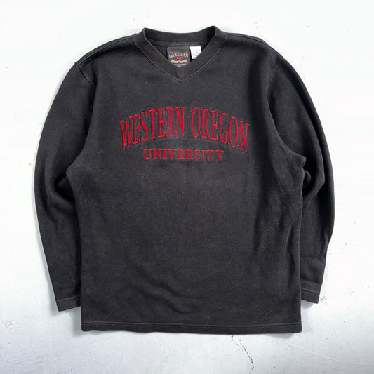 Vintage Oarsman Western Oregon University Crewneck Sweatshirt Thick Shirt M