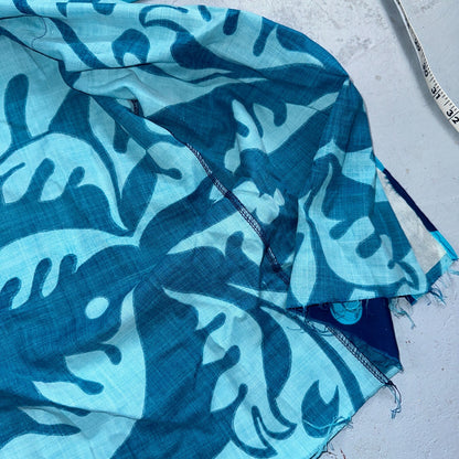 Hawaiian VTG Shirt Crop Rockabilly Floral Multi Color Robe 60s 70s Disco Hawaii