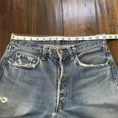 Vintage LEVIS 501XX Jeans Big E 1960s Denim Redline Selvedge 29x29 USA 60s 70s