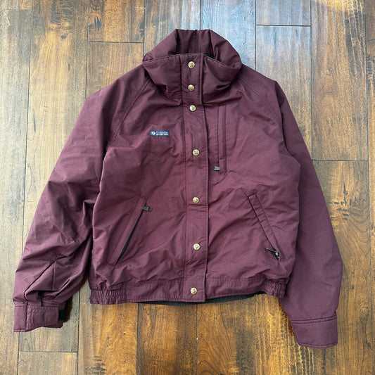 Vintage Columbia Womens Gore Tex Rain Jacket Purple 1980’s Size Large 80s