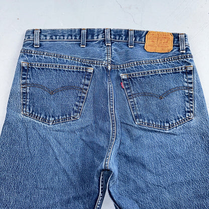 Levis 501 Vintage 90s USA XX Straight Leg Jeans Blue Med Wash 40x31 Act 36x27
