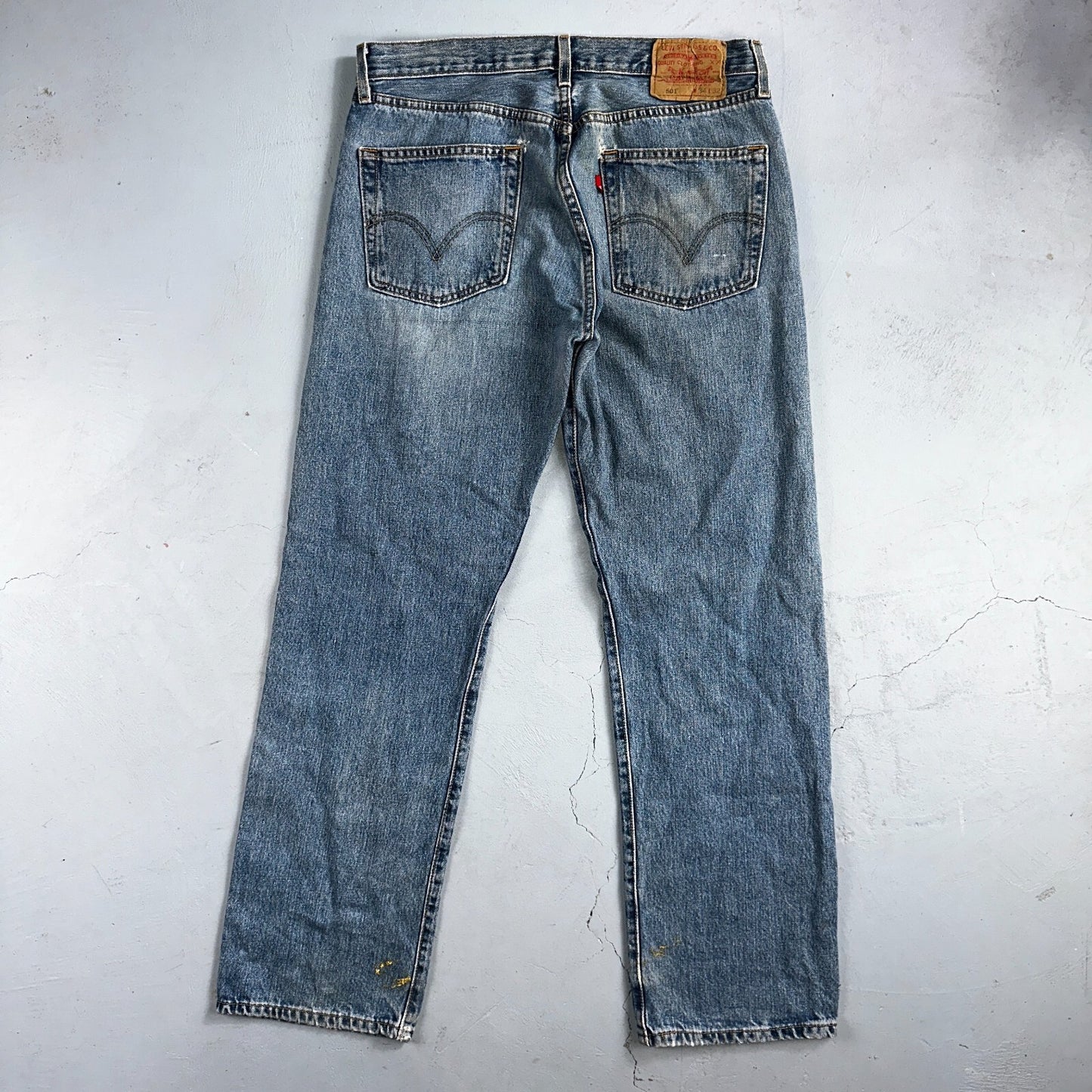 Levis 501 Vintage Y2K XX Straight Leg Jeans 90s Blue Med Wash 34x32 Act 31x31