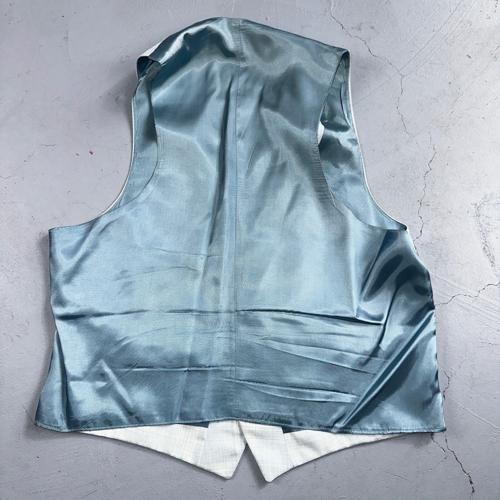 VTG Mens 3 PC Suit 44 Jacket Coat Pants Vest Plaid Rockabilly 70s Stained