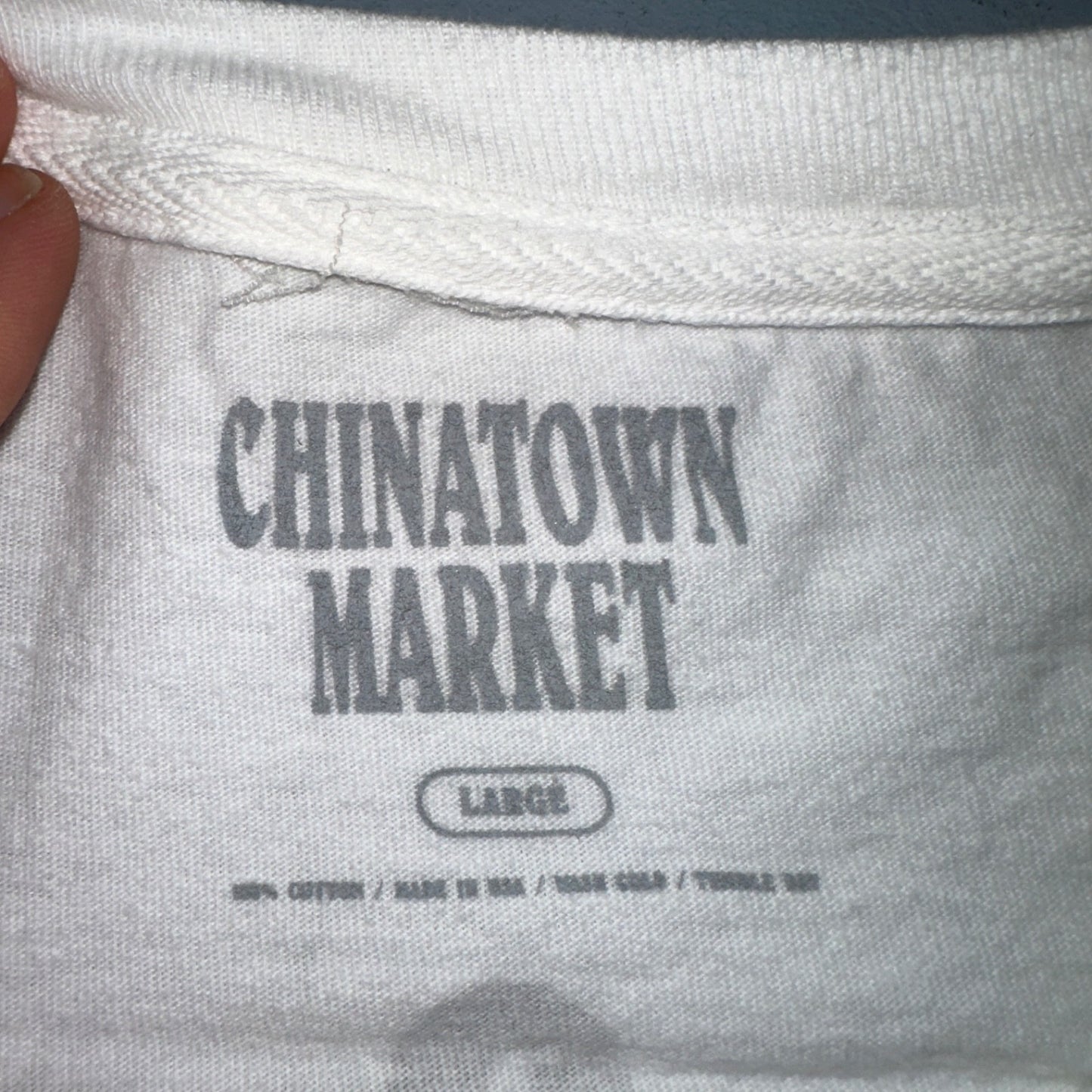 Chinatown Market VTG Style T Shirt Los Angeles Always Fresh Roses Hand Large USA