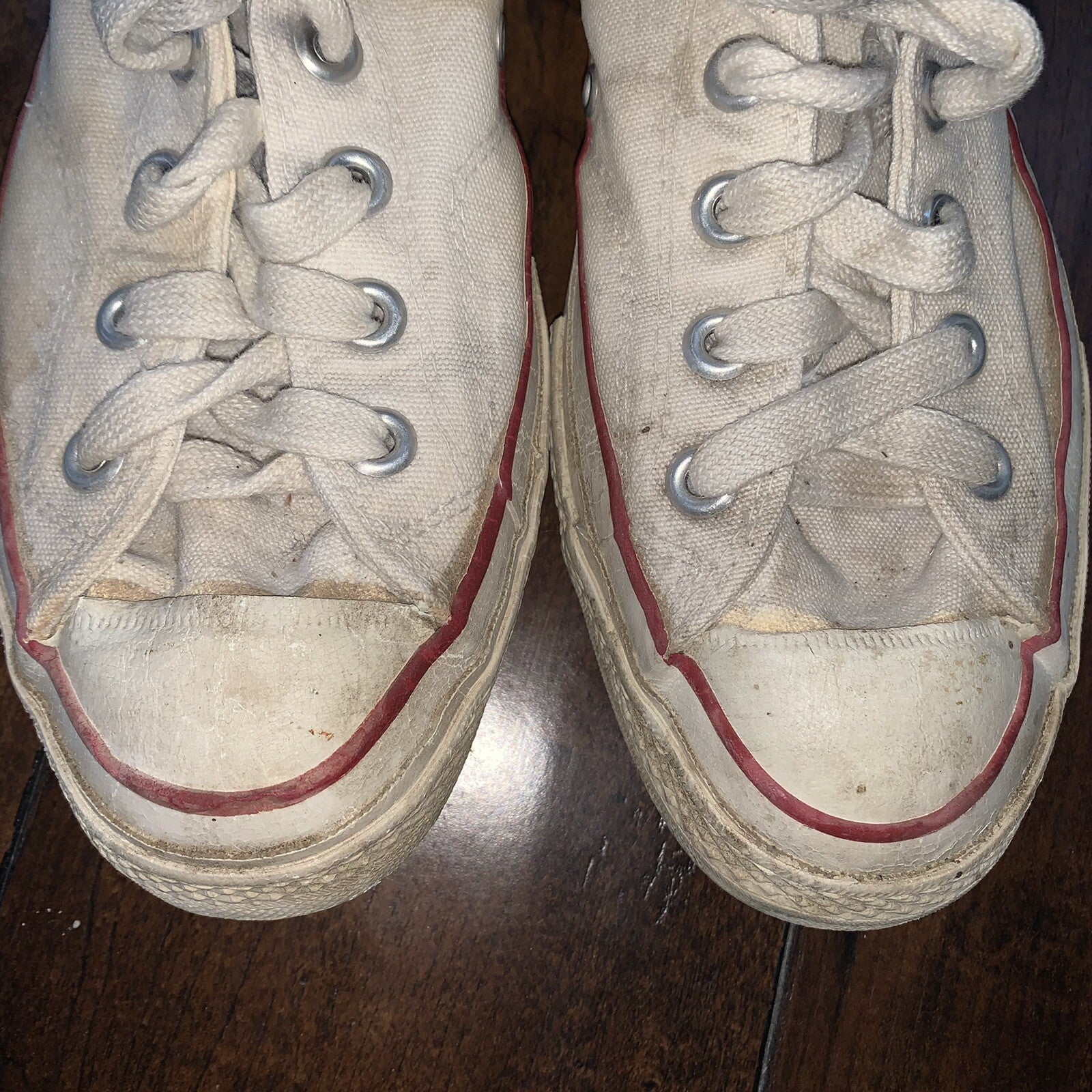 Vintage 60s CONVERSE Chuck Taylor All Star Blue Label White 7 RARE Comfort USA