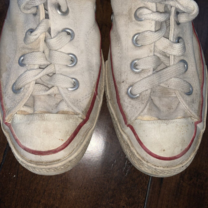 Vintage 60s CONVERSE Chuck Taylor All Star Blue Label White 7 RARE Comfort USA